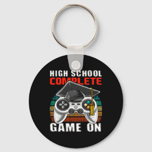 High School Complete Video Game Senior Graduation Keychain