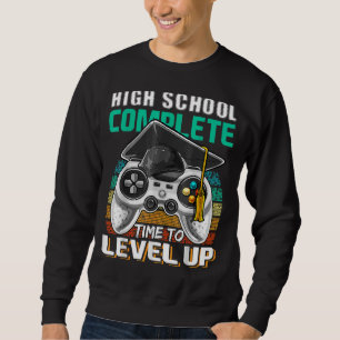High School Complete Video Game Senior Graduation Sweatshirt