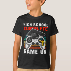 High School Complete Video Game Senior Graduation  T-Shirt
