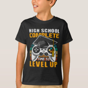 High School Complete Video Game Senior Graduation T-Shirt