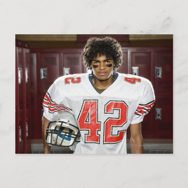 High School football player Postcard (Front)