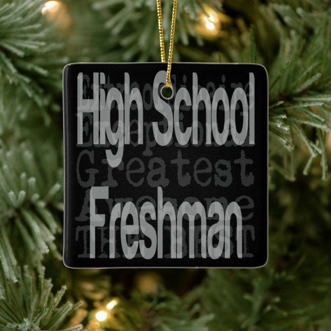 High School Freshman Extraordinaire Ceramic Ornament (Tree)