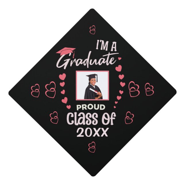 High School Graduate Photo Graduation Personalize Graduation Cap Topper (Front)