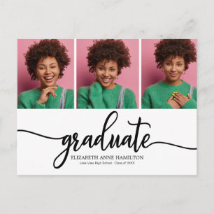 High School Graduation Announcement Photos Postcard