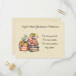 High School Graduation Celebration Invitation Postcard