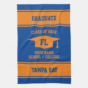 High School Graduation Class of 2021 senior grad Kitchen Towel
