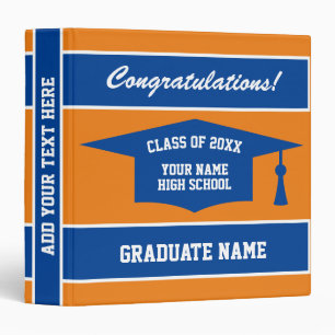 High School graduation Class of 2024 photo album Binder