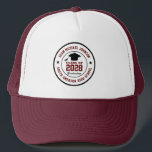 High School Graduation Class Of College Grad Trucker Hat<br><div class="desc">Personalized graduation gifts and merchandise for high school seniors and college graduate. All texts are editable to fit your occasion. Background colour and text colour are editable using the design tool. Perfect souvenir for graduation day.</div>