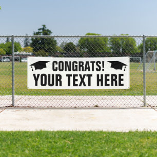 High School graduation congratulations banner sign