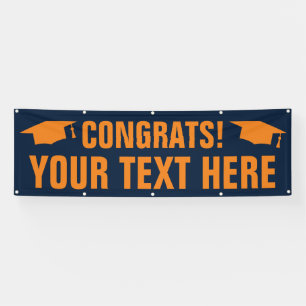 High School graduation congratulatory banner sign