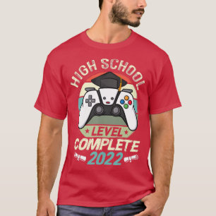High School Graduation Level Complete Retro Video T-Shirt