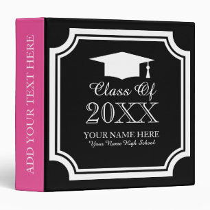 High school graduation photo album binder