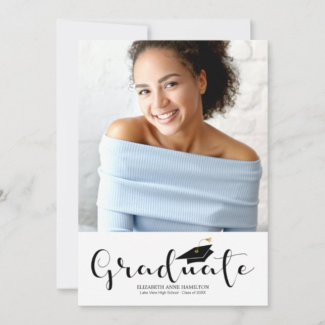 High School Graduation Photo Announcement (Front)