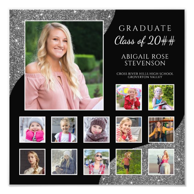High School Graduation Photo Collage K-12 (Front)