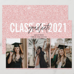 High School Graduation Pink Three Photo