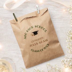 High School Graduation Senior celebration Script Favour Bag