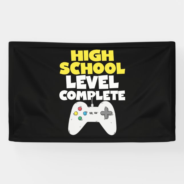 High School Level Complete Graduation Banner (Horizontal)