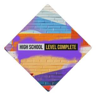 HIGH SCHOOL LEVEL COMPLETE GRADUATION CAP TOPPER