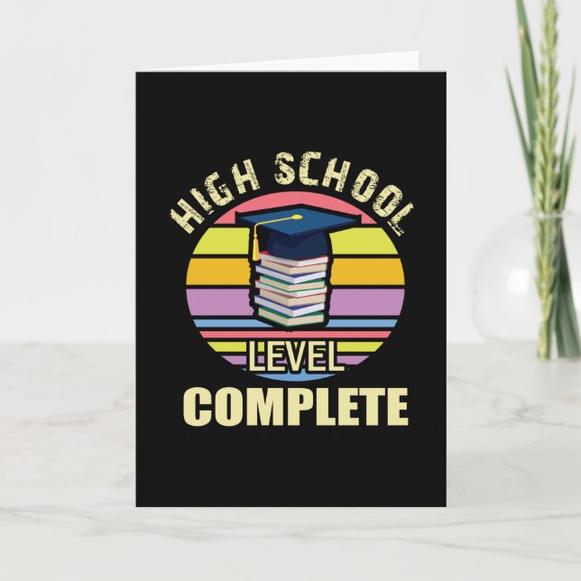 High School Level Complete - Graduation Card (Front)
