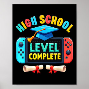 High School Level Complete Graduation Cl 2025 Game Poster