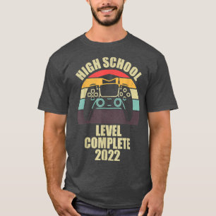 High School Level Complete s, Gamer Men Graduation T-Shirt