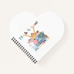 High School Memories Friends Illustration Notebook