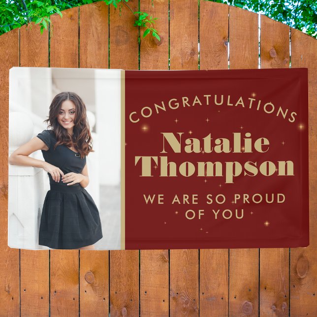 High School Or College Graduation Customized Photo Banner (Creator Uploaded)