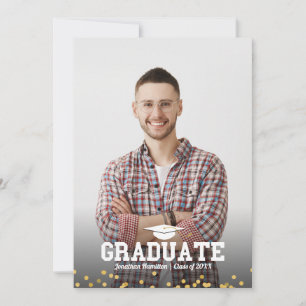 High School Photo Graduation Announcement Card
