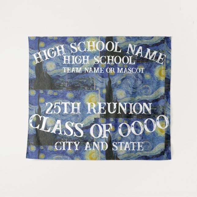 High School Reunion 2024 Birthday Vacation Tapestry (Front (Horizontal))