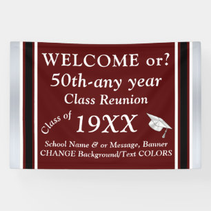 High School Reunion Banners, Fully CUSTOMIZABLE, Banner