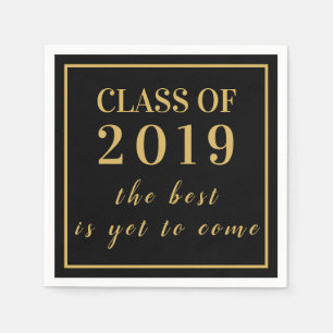 High School Reunion Graduation Class of 2019 Napkin