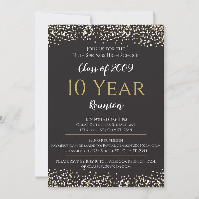 High School Reunion Invitation (Front)