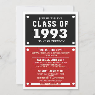High School Reunion Invitation   Reunion 