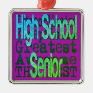 High School Senior Extraordinaire Christmas Metal Ornament