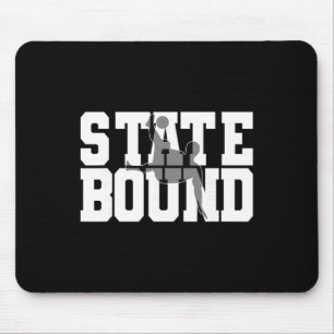 High School Soccer State Bound Graphic Art Design Mouse Pad