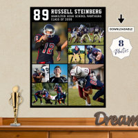 High School Sports Senior 8 Photo Collage Grad