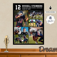High School Sports Senior Night 8 Photo Collage