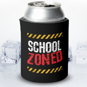 High School Student - Teacher - Funny School meme Can Cooler