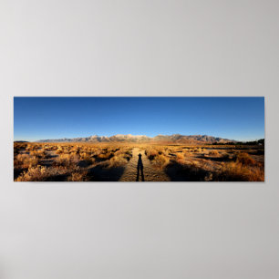 High Sierra Nevada Mountain Range Poster
