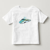 High speed bullet train cartoon illustration