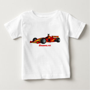 High speed racing cars cartoon illustration baby T-Shirt