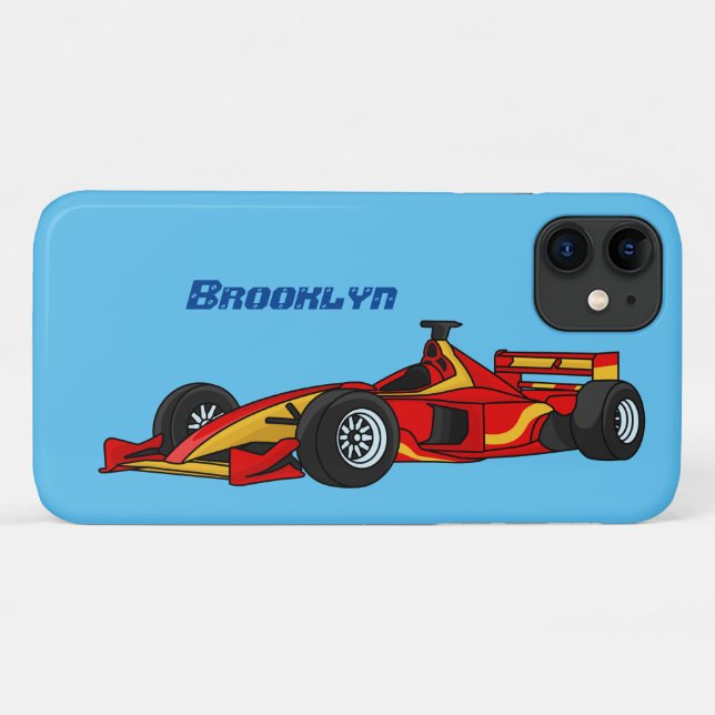 High speed racing cars cartoon illustration Case-Mate iPhone case (Back (Horizontal))
