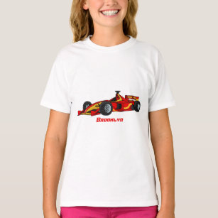 High speed racing cars cartoon illustration T-Shirt