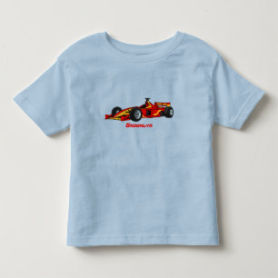 High speed racing cars cartoon illustration toddler t-shirt