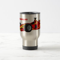High speed racing cars cartoon illustration