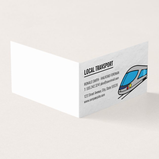 High Speed Train Business Card (Outside)
