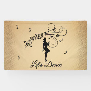 High Step Dancing to the Music Custom Banner