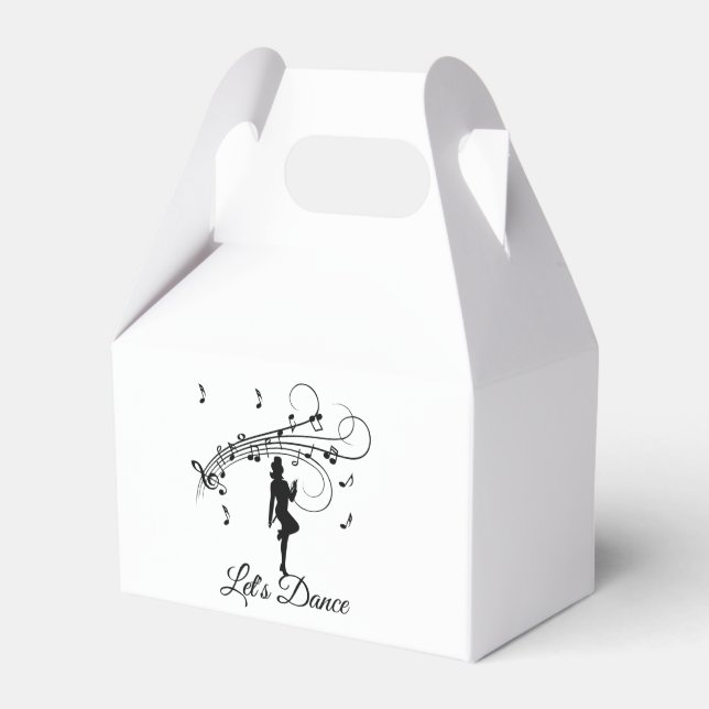 High Step Dancing to the Music Custom Favor Box (Front Side)