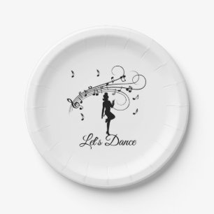 High Step Dancing to the Music Custom Paper Plate