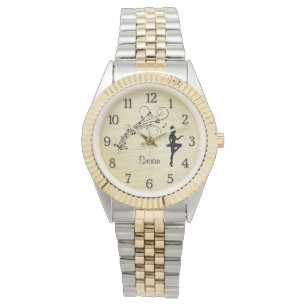 High Step Tap Dancer Personalized w Numbers Watch